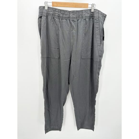 GAP Silver Bells Grey Tencel Pull On Pants Women's Size X-Large XL NWT - Picture 9 of 9